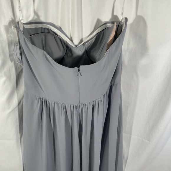 NEW Social Bridesmaids [ 14 ] Strapless Georgette‎ '8159' A-Line Gown - Picture 11 of 12